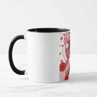 Mug Happy Valentine’s Day Heart Design – Romantic Love