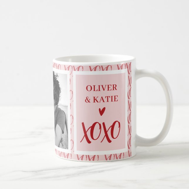 Mug Happy Valentine's Day Couple's Photo XOXO (Droite)