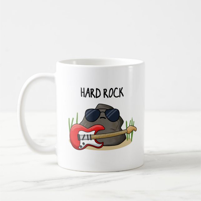 Mug Hard Rock Funny Geology Music Pun (Gauche)