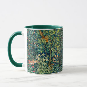 Mug Hares d'ANIMAUX FORESTIERS, Oiseau de faisan, Vert