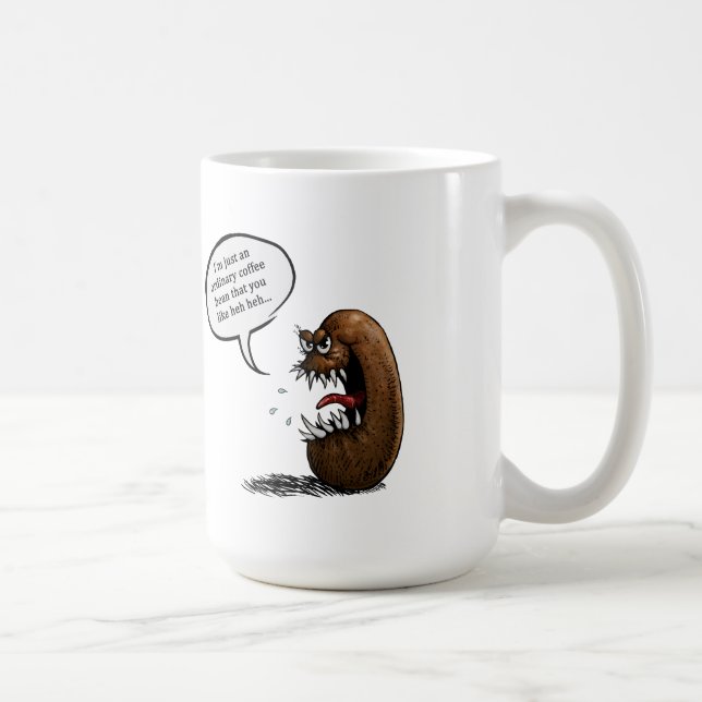 Mug Haricot de café effrayant (Droite)