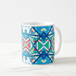 Mug Harmonie équilibrée de Cornflower Couleurs Abstrai