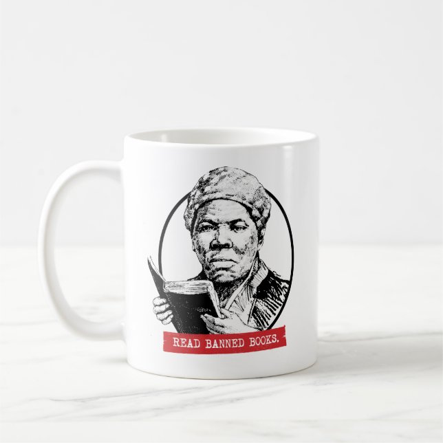 Mug Harriet Tubman Lit Des Livres Interdits (Gauche)