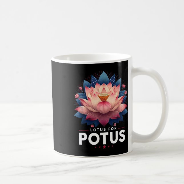 Mug Harris 2024 Lotus Pour Potus Trending President (Droite)