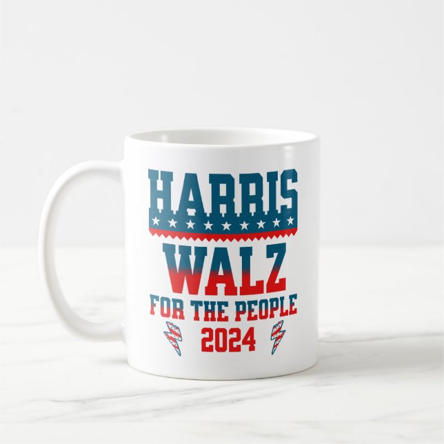Mug Harris Walz 2024 Pour L'Élection Du Président Du P (Gauche)