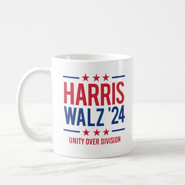 Mug Harris Walz 24 - L'unité sur la division (Gauche)