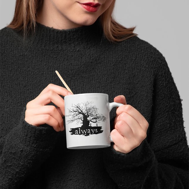 Mug Harry Potter Sortilège | Toujours Citation Silhoue (Person holding mug)
