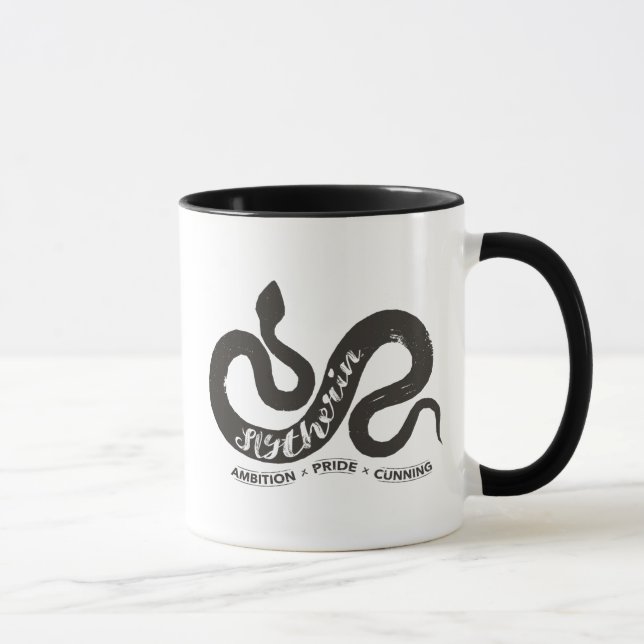 Mug Harry Potter | Typographie de silhouette SLYTHERIN (Droite)