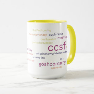 Mug Hashtag Jaune CCSF 15 oz