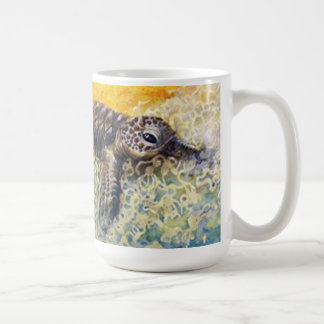 Mug Hatchling de tortue de mer écrivant le surf
