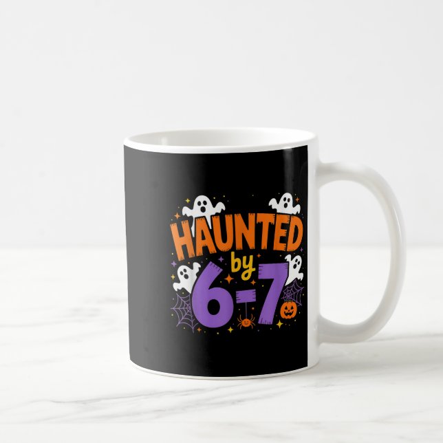 Mug Haunted By 6-7 Halloween Ghosts And Sders Design  (Droite)
