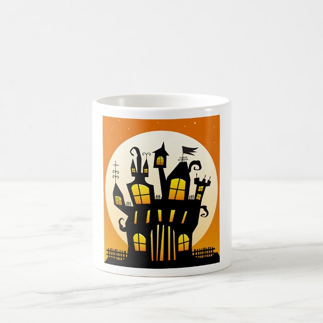 Mug Haunted Maison Et Lune (Créateur téléchargé)