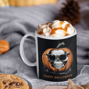 Mug Haunting Jack O'Lantern Grinning Crâne Halloween