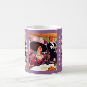 Mug HAUTE COUTURE VINTAGE EDWARDIAN STYLES PAINTED