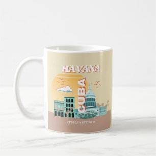 Mug Havana Cuba Retro Art Voyage