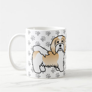 Mug Havanais Fauve Et Blanc Chien De Dessin Animé Mign