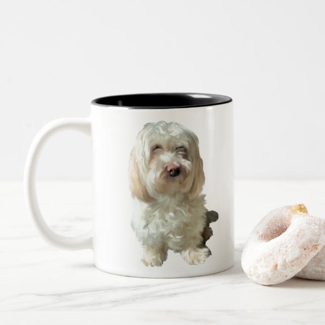 Mug Havanese Dog (With Donut)