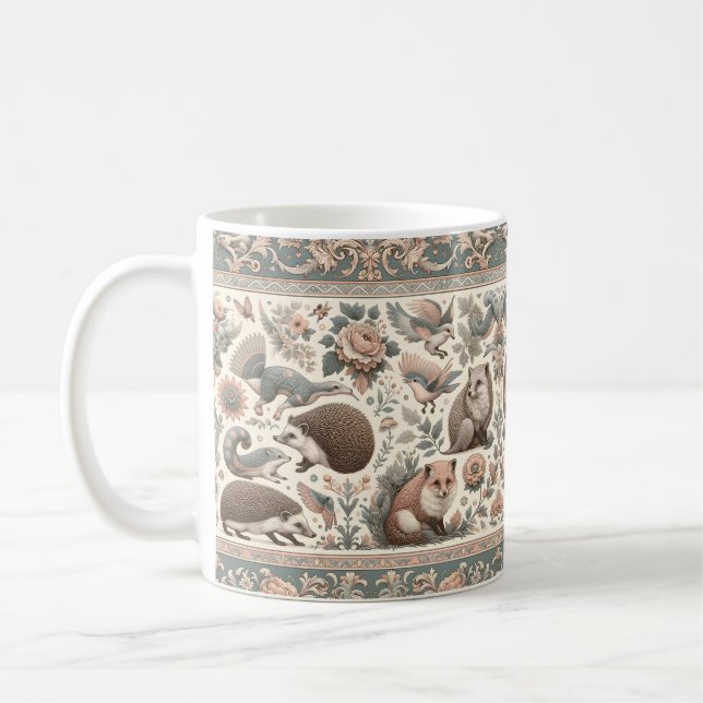 Mug Haven de Hérisson Whimsical : Floral victorien (Gauche)