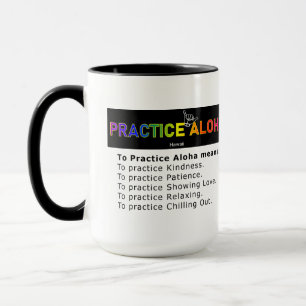 Mug Hawaii Pour Pratiquer Aloha Shaka (Hang lâche) Caf