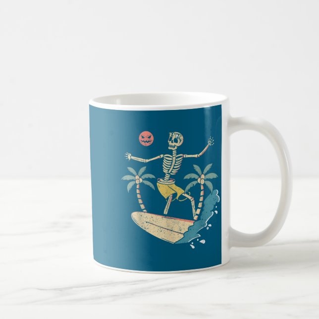 Mug Hawaii Surfer Skeleton Halloween Beach Y Soky Surf (Droite)
