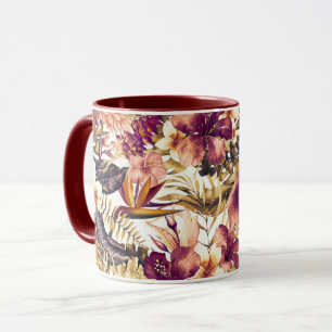 Mug Hawaiian Golden Tropics Élégant Vintage moderne