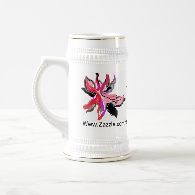 Mug  : Hawaiian Red Sister Flower (Left)