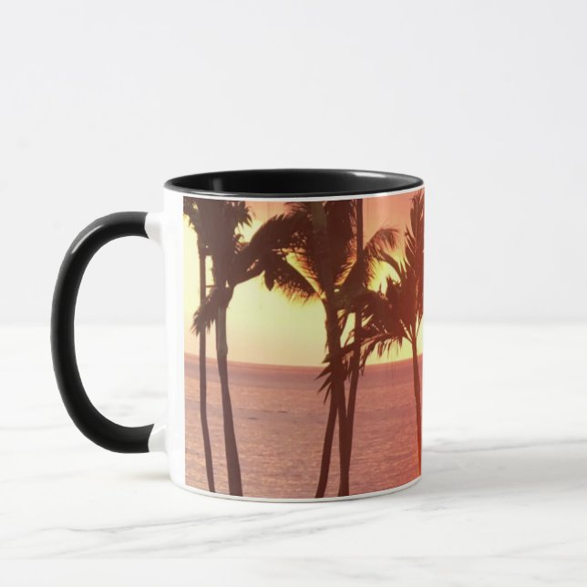 Mug Hawaiian Sunset Photo Conçu (Gauche)