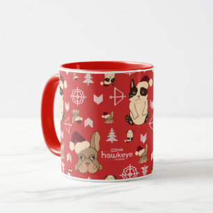 Mug Hawkeye Chat & Chien Vacances d'hiver Motif