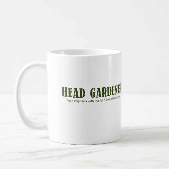 Mug "Head Gardener" Cadeau imprimé Café/Mug de thé (11 (Gauche)