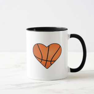Mug Heart Love Et Live Basketball