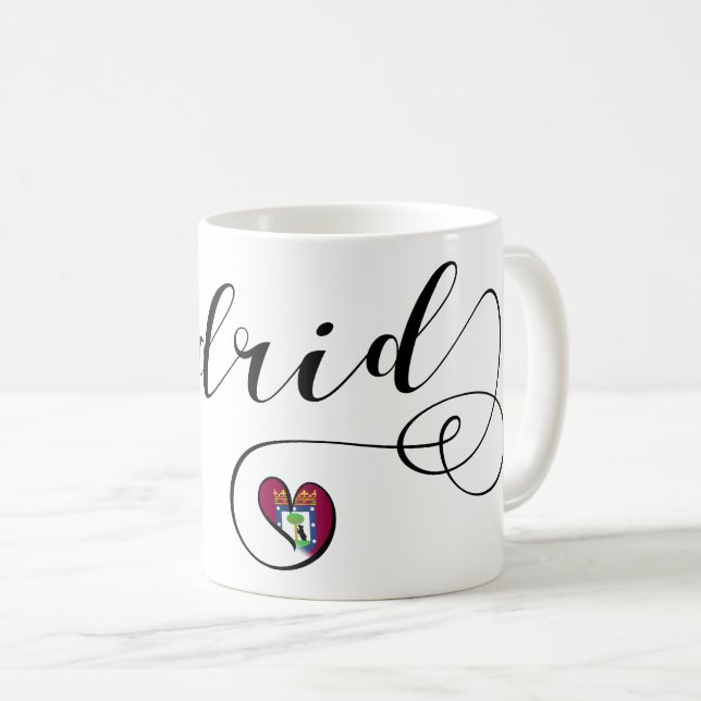Mug Heart Madrid Mug, Espagne (Devant droit)
