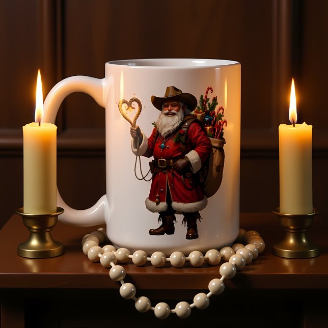 Mug Heart Rope Cowboy Santa (Créateur téléchargé)