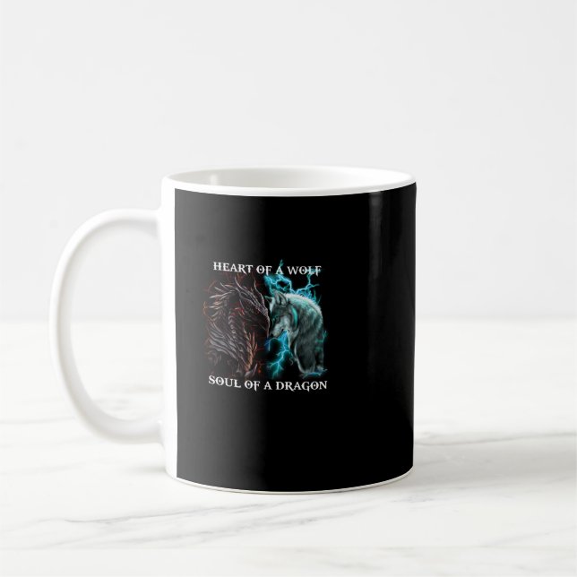 Mug Heart Wolf Soul of Dragon (Gauche)