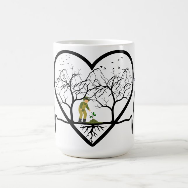Mug Heartbeats for Earth - Sauvez la vie Sauvez la pla (Centre)