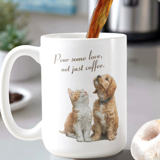 Mug Heartwarming Gaze: Pour Some Love Custom