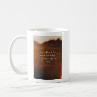Mug Hébreux 13:8 KJV Verset biblique Jésus-Christ le m