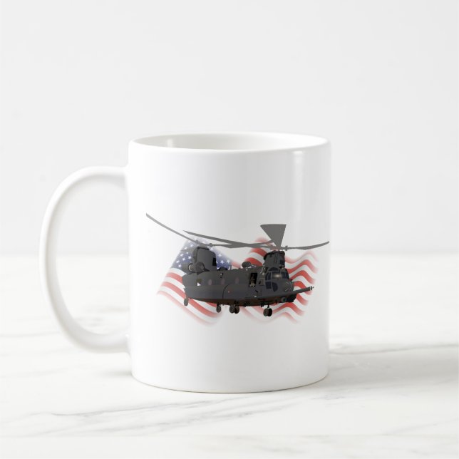 Mug Hélicoptère militaire MH-47 Chinook (Gauche)