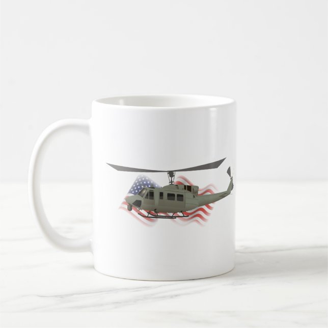 Mug Hélicoptère patriotique UH-1N Iroquois (Gauche)