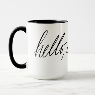 Mug Hello Darling manuscrit