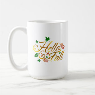 Mug Hello Fall Leaves