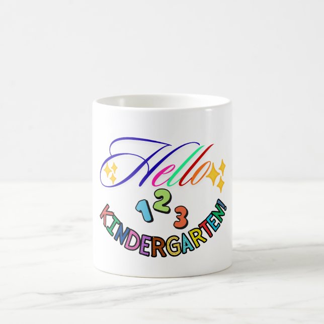 Mug Hello Kindergarten Teacher Mug,Back to School gift (Centre)