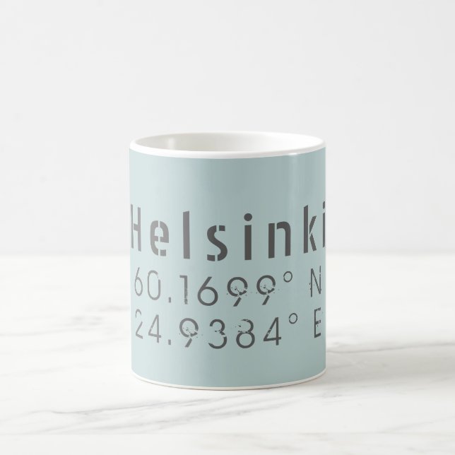 Mug Helsinki Latitude Longitude (Centre)