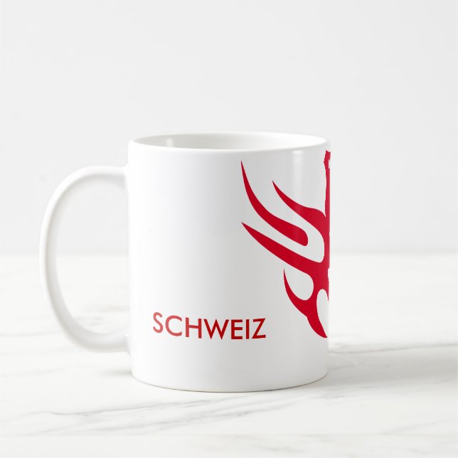 Mug helvetica-rouge, 1291, SUISSE (Gauche)