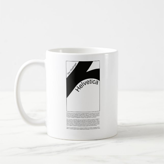 Mug Helvetica Typography | Demo Design  (Gauche)