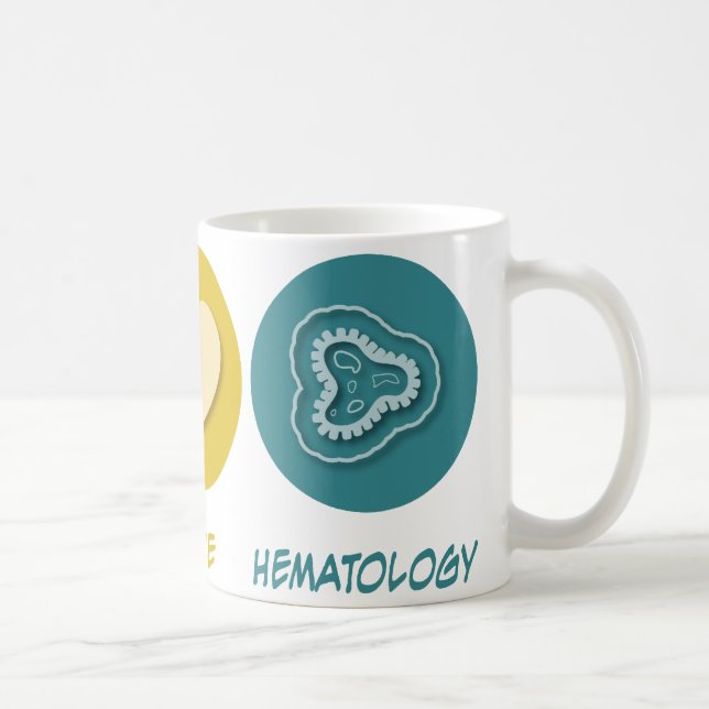 Mug Hématologie d'amour de paix (Droite)