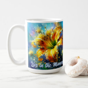 Mug Hemerocallis Hemerocallis Fleur Jaune Sarcelle Per