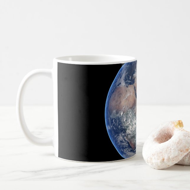 Mug Hémisphère Est Sur La Planète Terre. (Avec donut)