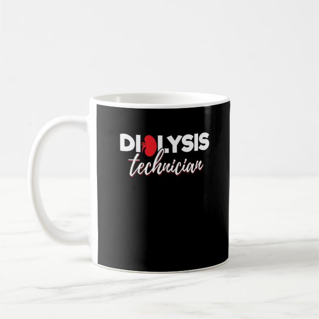 Mug Hémodialyse Nephrologie Tech - Technicien en dialy (Gauche)