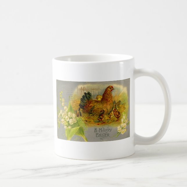 Mug Hen de Pâques vintage (Droite)
