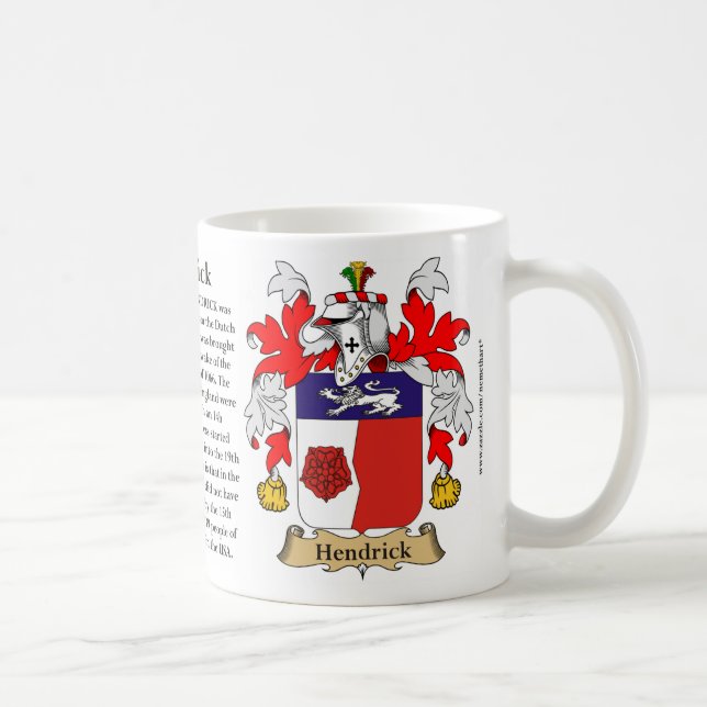 Mug Hendrick, l'origine, la signification et la crête (Droite)